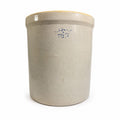 Antique Stoneware Crock Robinson Ransbottom Blue Crown 5 Gallon 1910s Made in USA Farmhouse Primitive Country Kitchen Rustic Cottage Granny