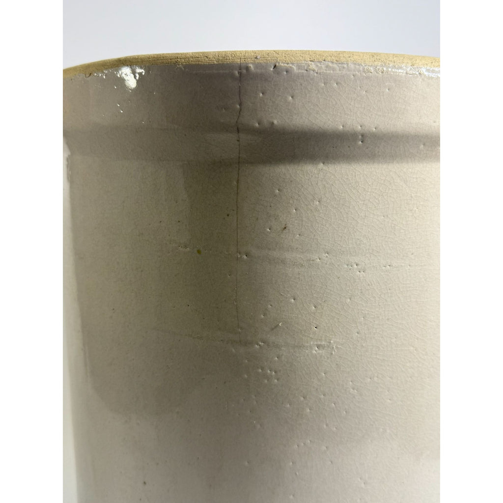 Antique Stoneware Crock Robinson Ransbottom Blue Crown 5 Gallon 1910s Made in USA Farmhouse Primitive Country Kitchen Rustic Cottage Granny
