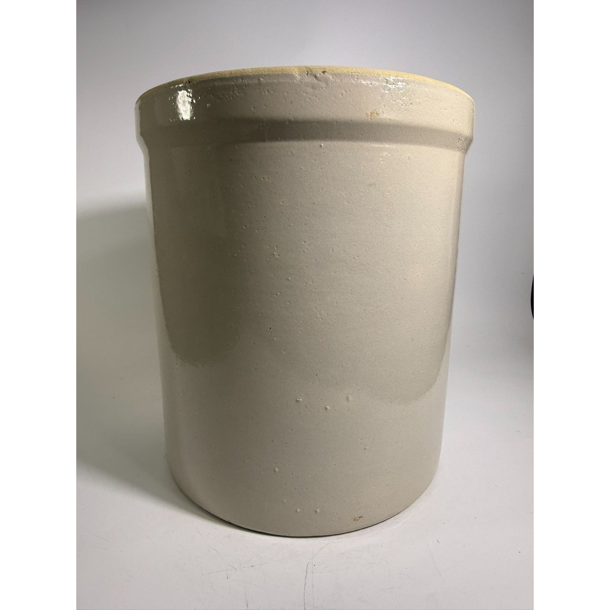 Antique Stoneware Crock Robinson Ransbottom Blue Crown 5 Gallon 1910s Made in USA Farmhouse Primitive Country Kitchen Rustic Cottage Granny