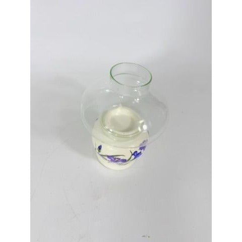 Hurricane Lamp Candle Holder Vintage Towle Classique Iris Candle Decorative Base Dome New Cottage Granny Core
