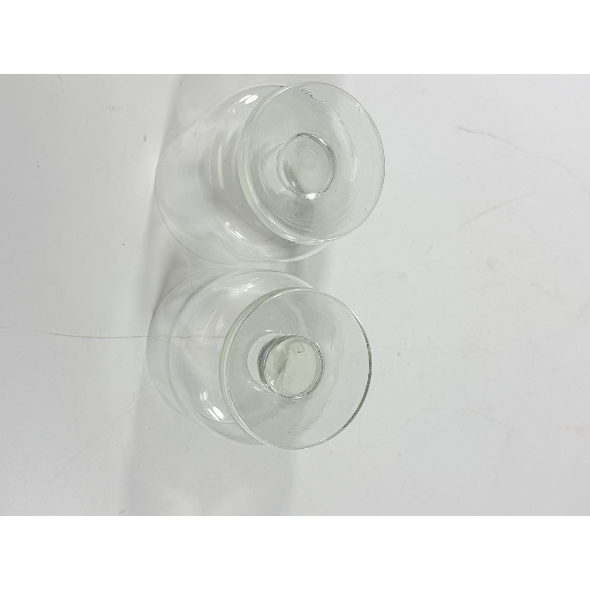 Whiskey Rocks Glasses Footed Set 2 Toscany Etched Crystal Clipper Vintage Glassware Barware Replacement Tumbler Nautical SchoonerMancave