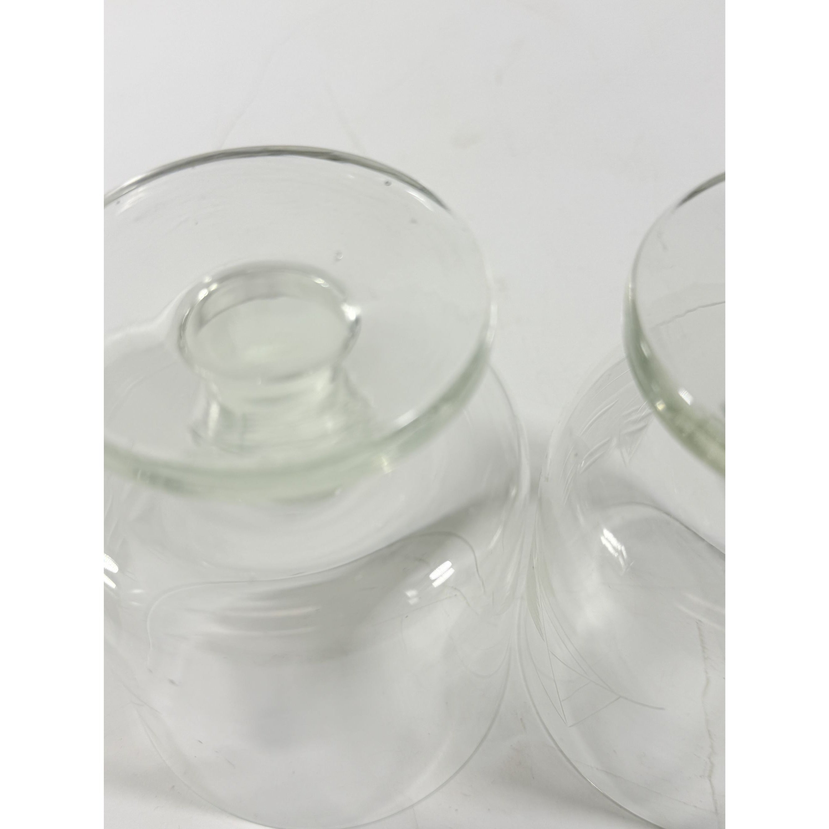 Whiskey Rocks Glasses Footed Set 2 Toscany Etched Crystal Clipper Vintage Glassware Barware Replacement Tumbler Nautical SchoonerMancave