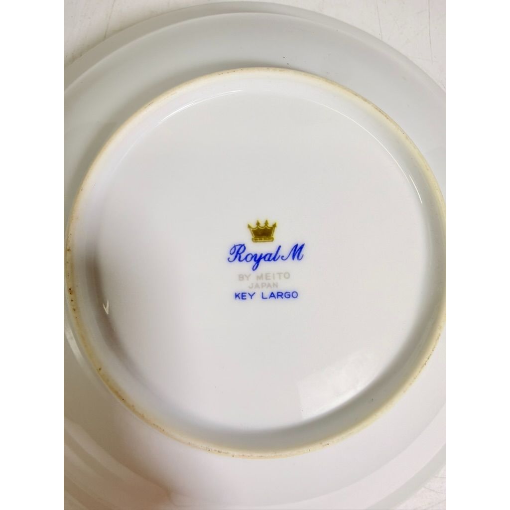 Vegetable Bowl 9" Key Largo by Meito Black Greek Key On Gold Band Royal M Japan Replacement China Vintage Elegant Traditional Classic
