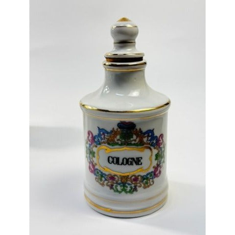Apothecary Jars Paris France Style Porcelain Hand Painted Gold Trim Made in Japan Set 4 Bathroom Boudoir White Gold Canisters Decorative