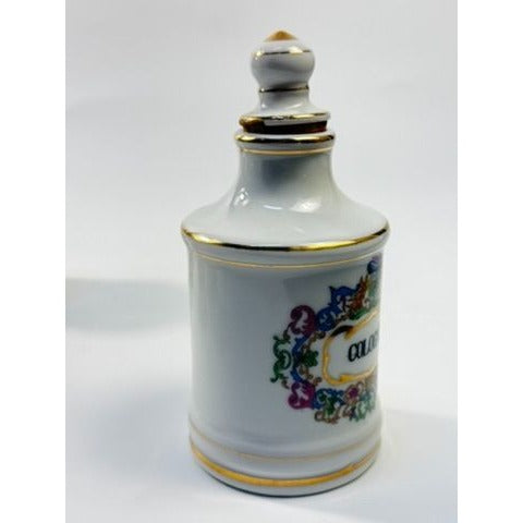 Apothecary Jars Paris France Style Porcelain Hand Painted Gold Trim Made in Japan Set 4 Bathroom Boudoir White Gold Canisters Decorative