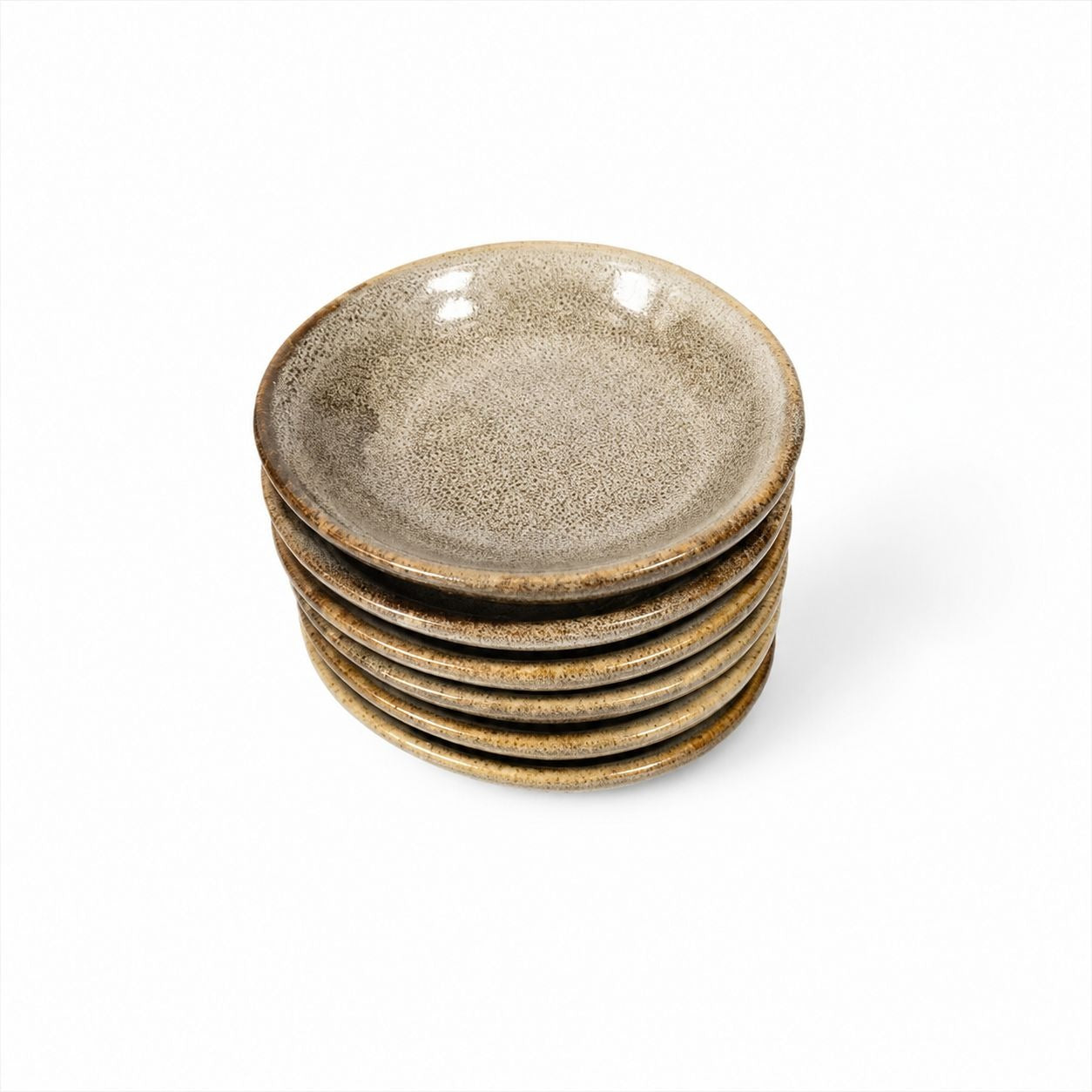Stoneware Ceramic Sauce Dishes Set of 6 Vintage Small Bowls for Dips, Appetizers, and Snacks Replacement China