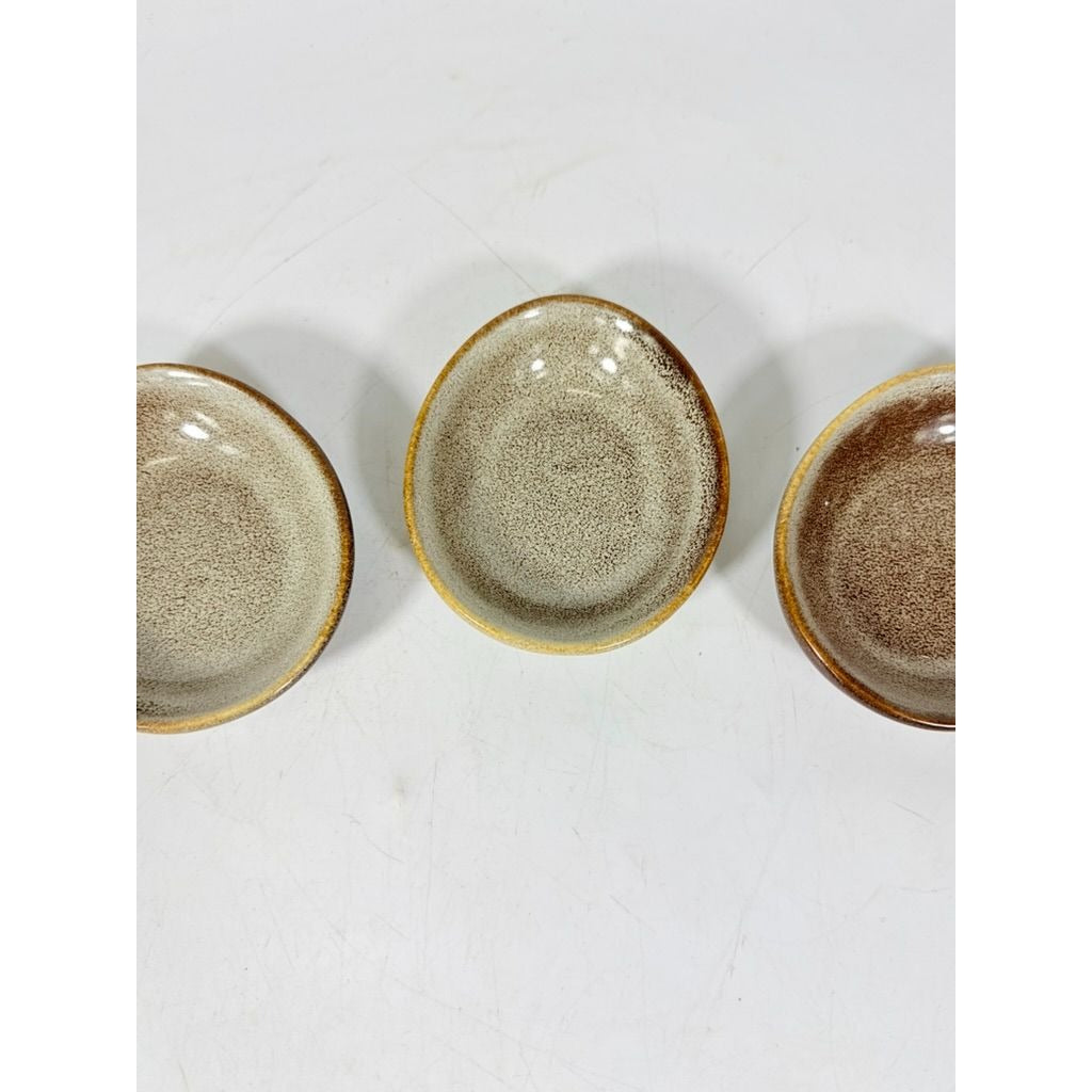 Stoneware Ceramic Sauce Dishes Set of 6 Vintage Small Bowls for Dips, Appetizers, and Snacks Replacement China