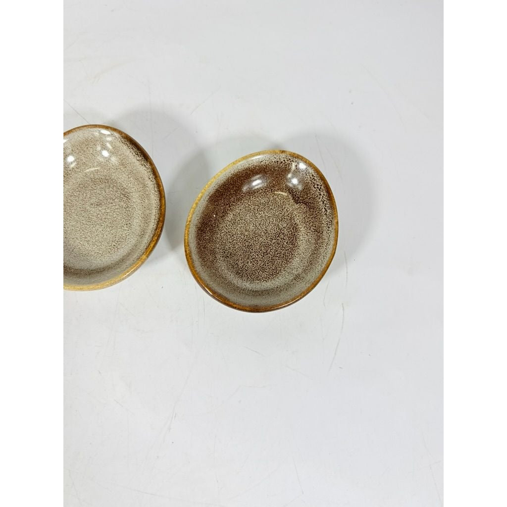 Stoneware Ceramic Sauce Dishes Set of 6 Vintage Small Bowls for Dips, Appetizers, and Snacks Replacement China