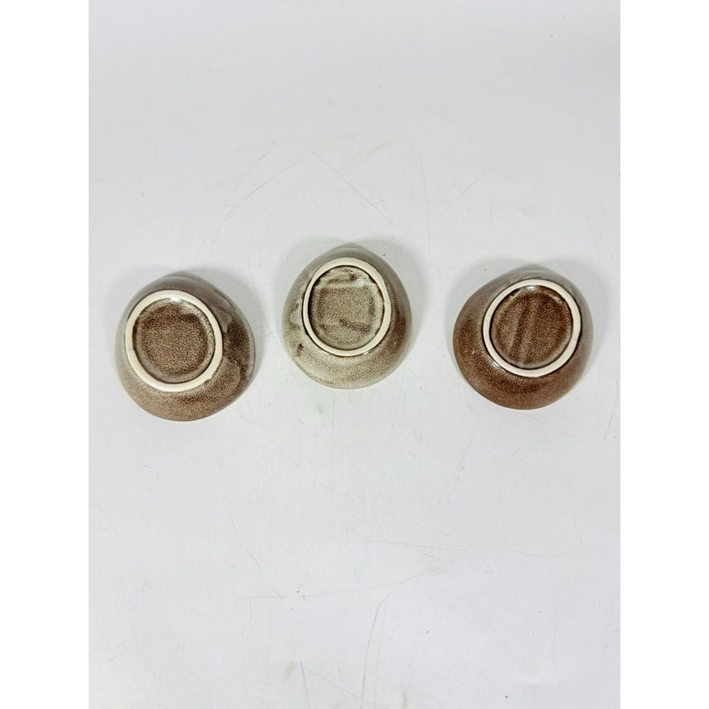 Stoneware Ceramic Sauce Dishes Set of 6 Vintage Small Bowls for Dips, Appetizers, and Snacks Replacement China