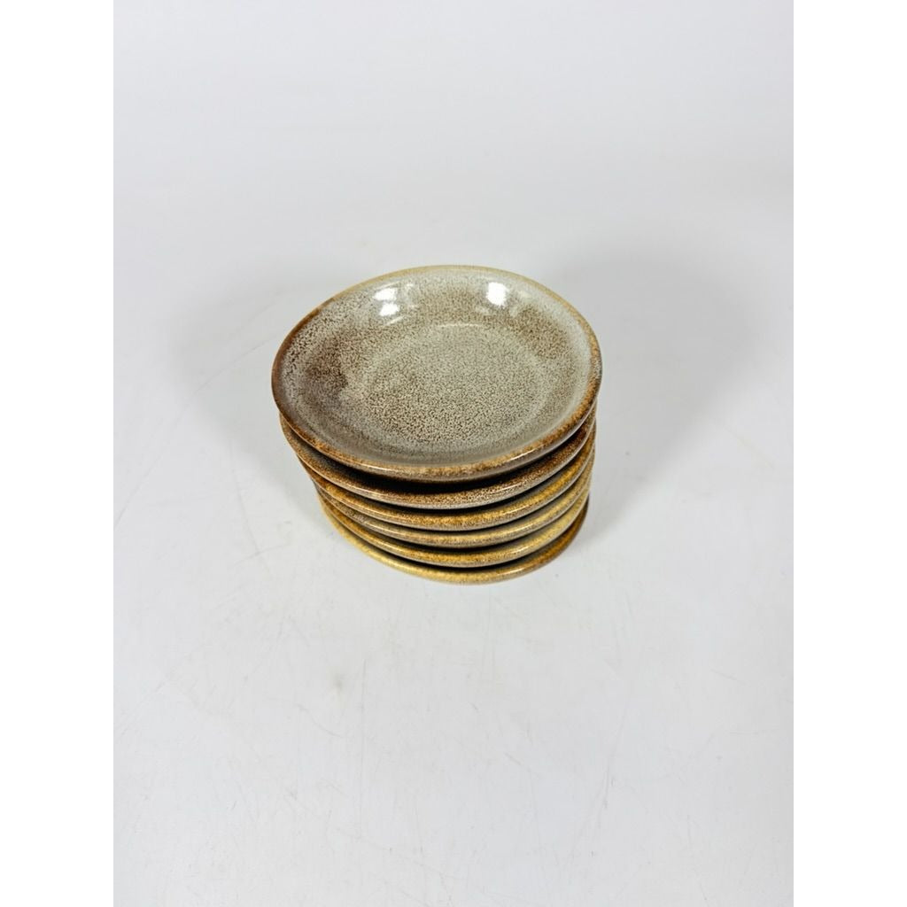 Stoneware Ceramic Sauce Dishes Set of 6 Vintage Small Bowls for Dips, Appetizers, and Snacks Replacement China