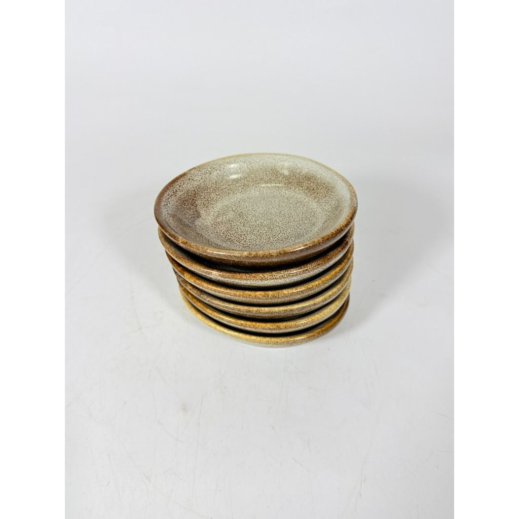 Stoneware Ceramic Sauce Dishes Set of 6 Vintage Small Bowls for Dips, Appetizers, and Snacks Replacement China