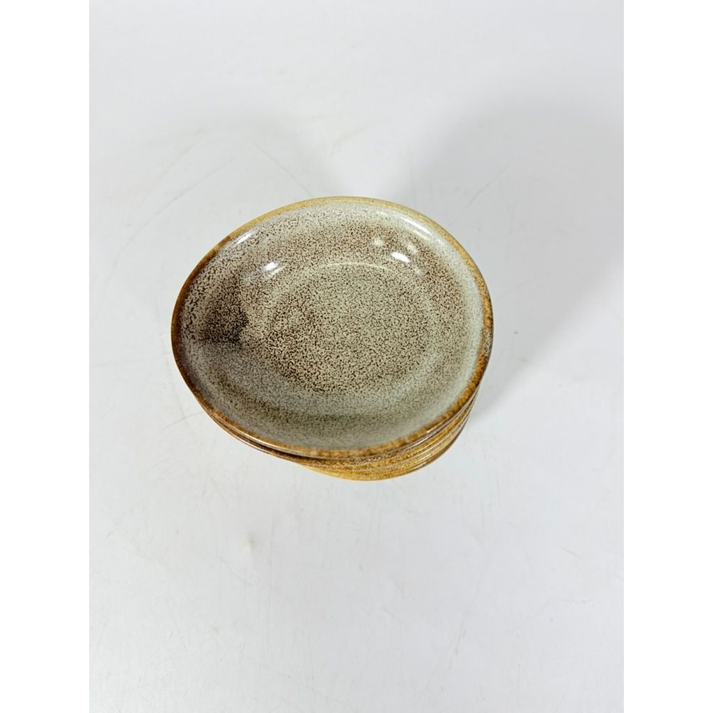 Stoneware Ceramic Sauce Dishes Set of 6 Vintage Small Bowls for Dips, Appetizers, and Snacks Replacement China