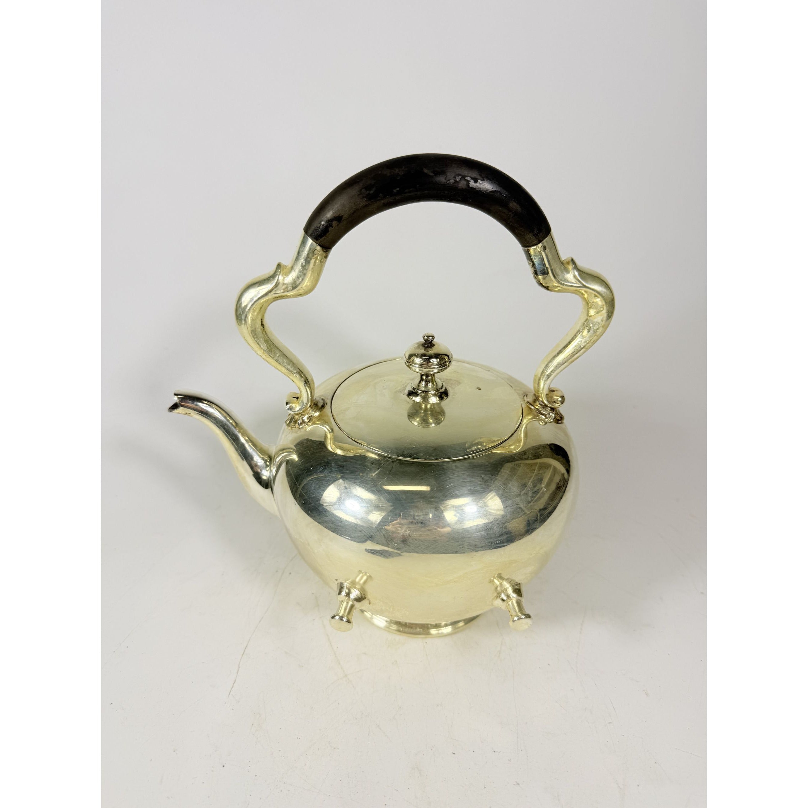 Silver Plated Tilting Tea Pot Urn with Stand Burner Reed and Barton 3970 Tea Service Vintage Silverplated Hollowware
