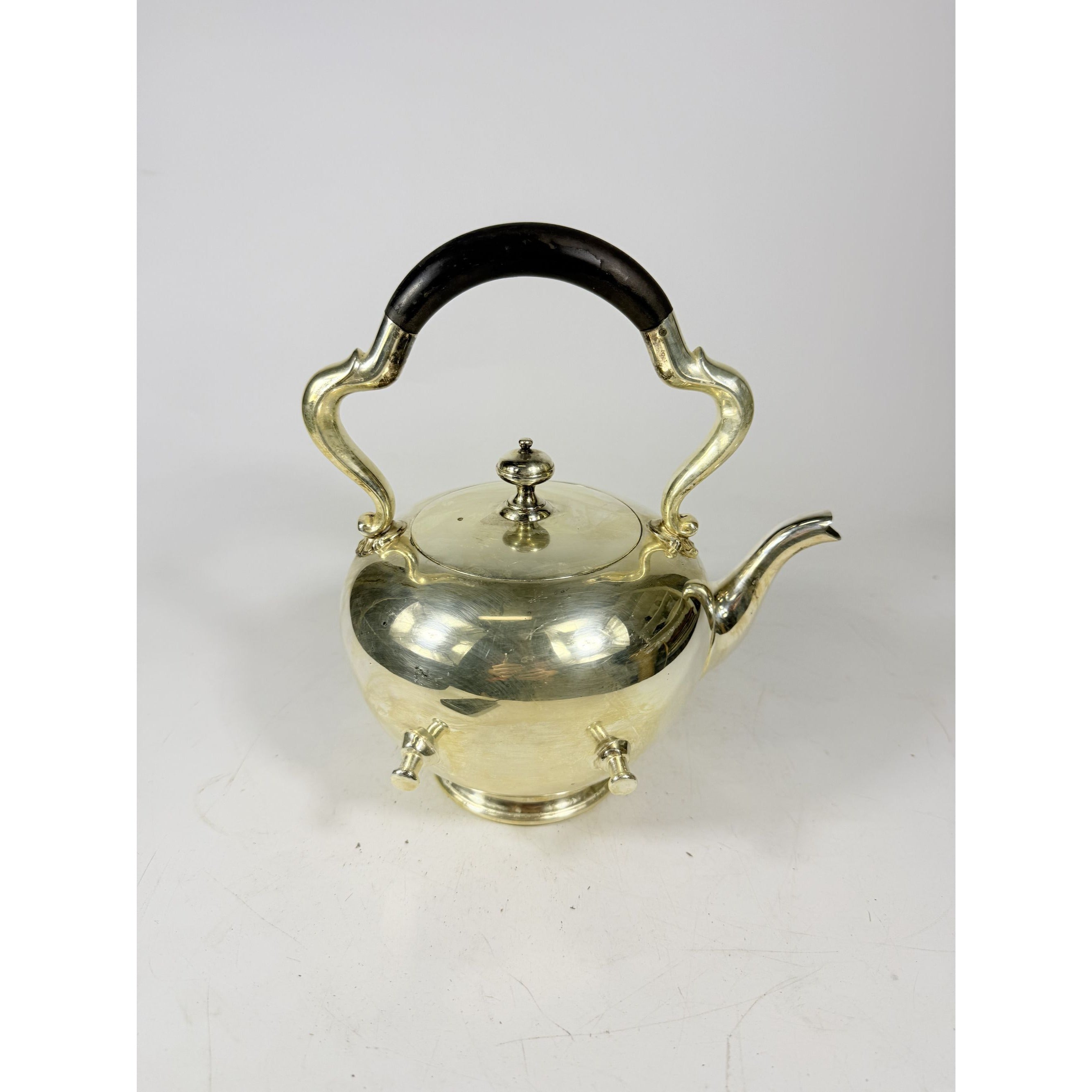 Silver Plated Tilting Tea Pot Urn with Stand Burner Reed and Barton 3970 Tea Service Vintage Silverplated Hollowware