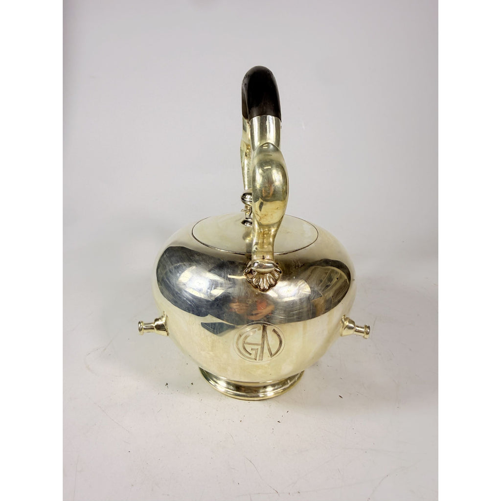 Silver Plated Tilting Tea Pot Urn with Stand Burner Reed and Barton 3970 Tea Service Vintage Silverplated Hollowware