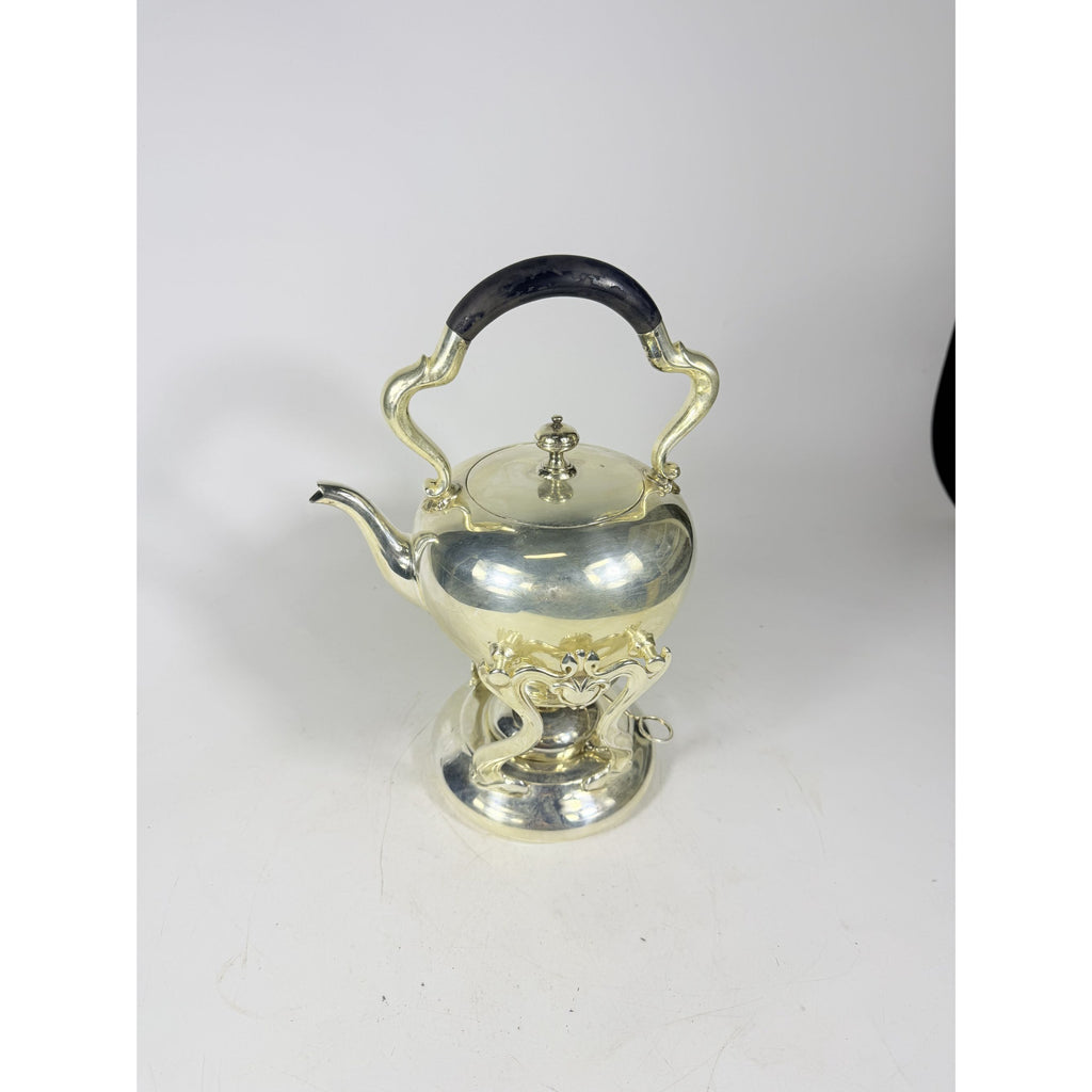 Silver Plated Tilting Tea Pot Urn with Stand Burner Reed and Barton 3970 Tea Service Vintage Silverplated Hollowware