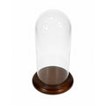 Cloche Bell Glass Dome Display Vintage Large Wooden Base Display Figurines Collectables
