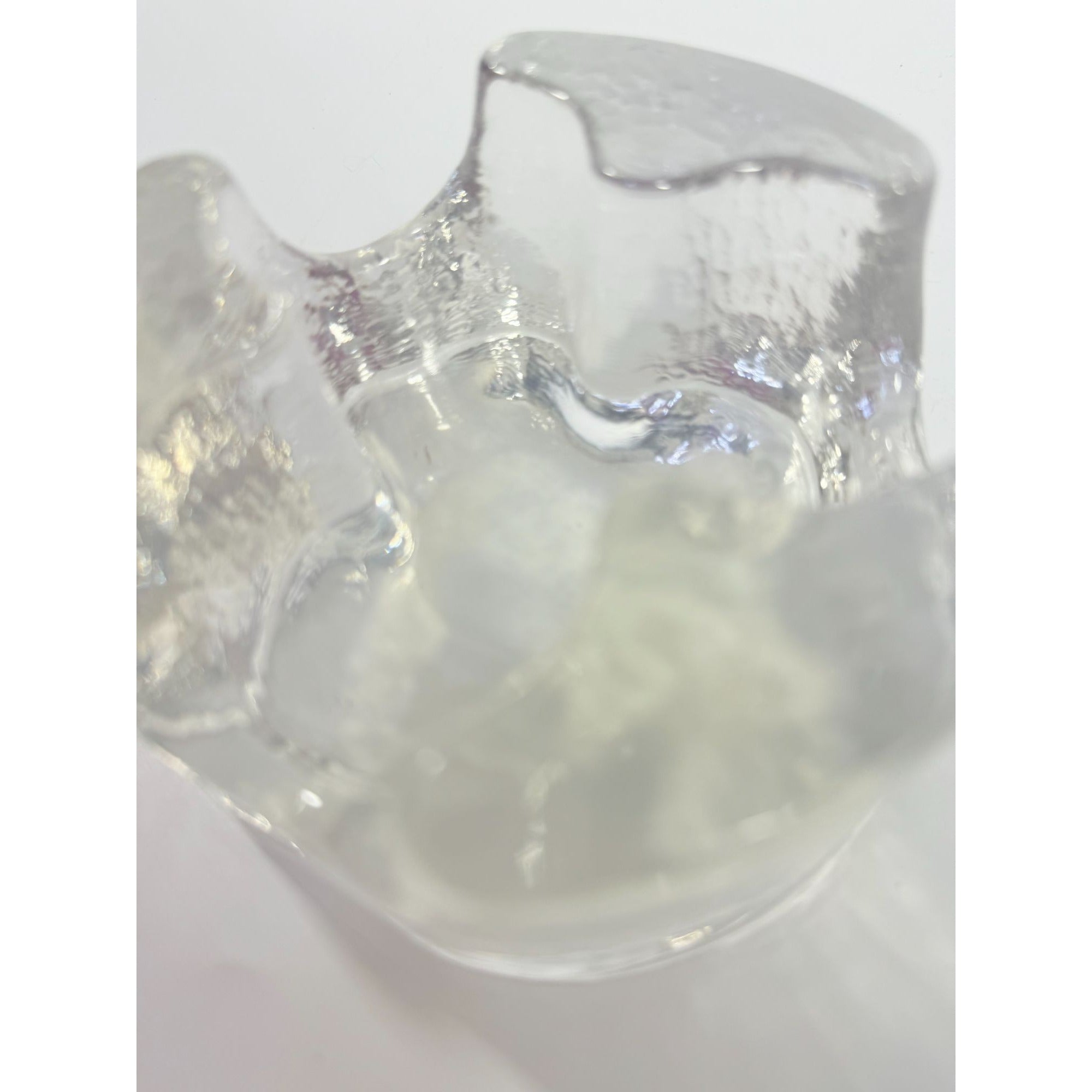 Votive Candle Holder Glasdesign Georg Shütte Handerbeit Vintage Mid Century German Scandanavian Heavy kunstvoll gestaltet