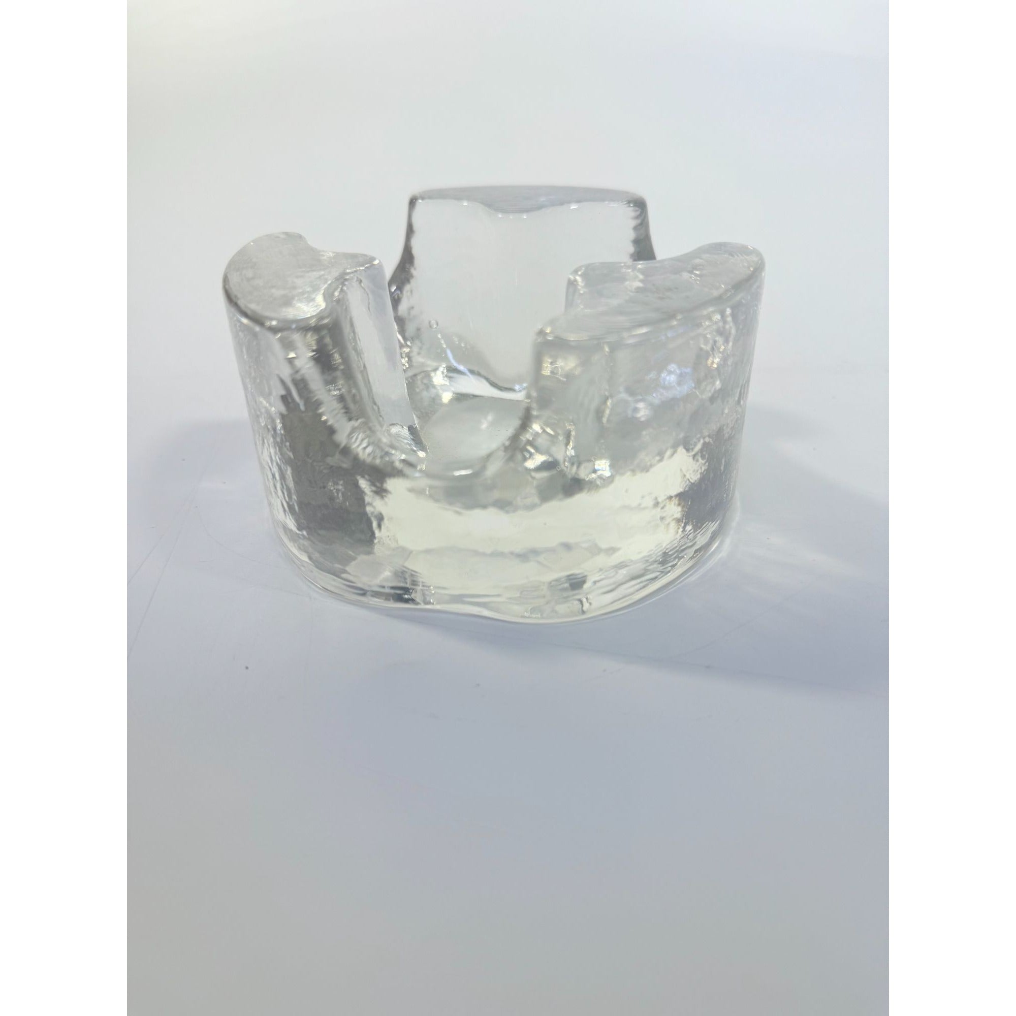 Votive Candle Holder Glasdesign Georg Shütte Handerbeit Vintage Mid Century German Scandanavian Heavy kunstvoll gestaltet