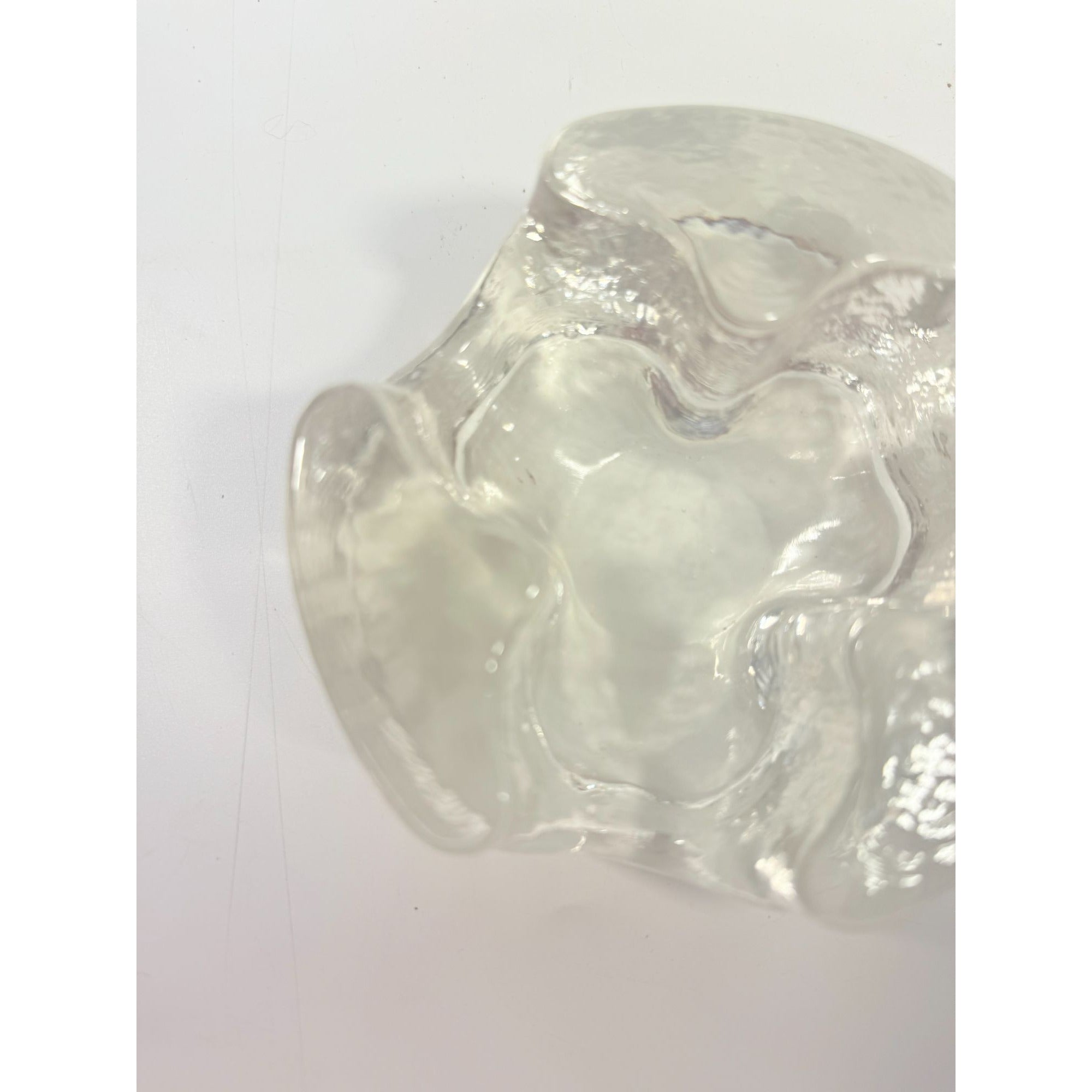 Votive Candle Holder Glasdesign Georg Shütte Handerbeit Vintage Mid Century German Scandanavian Heavy kunstvoll gestaltet