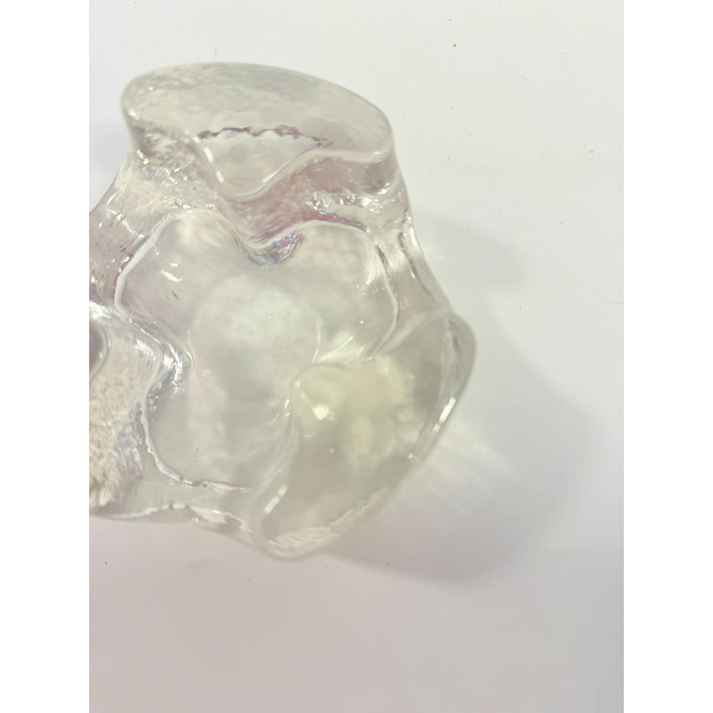 Votive Candle Holder Glasdesign Georg Shütte Handerbeit Vintage Mid Century German Scandanavian Heavy kunstvoll gestaltet