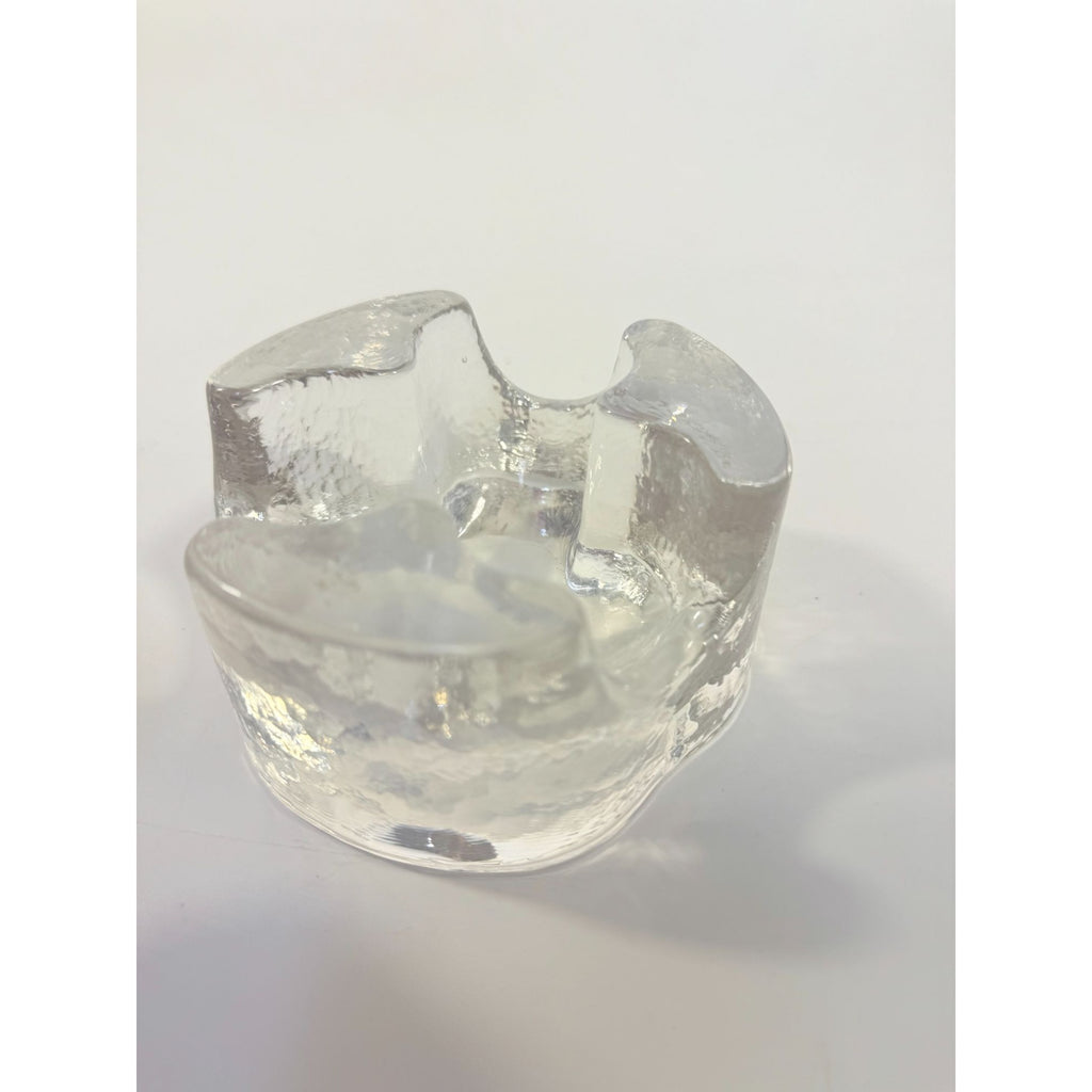 Votive Candle Holder Glasdesign Georg Shütte Handerbeit Vintage Mid Century German Scandanavian Heavy kunstvoll gestaltet