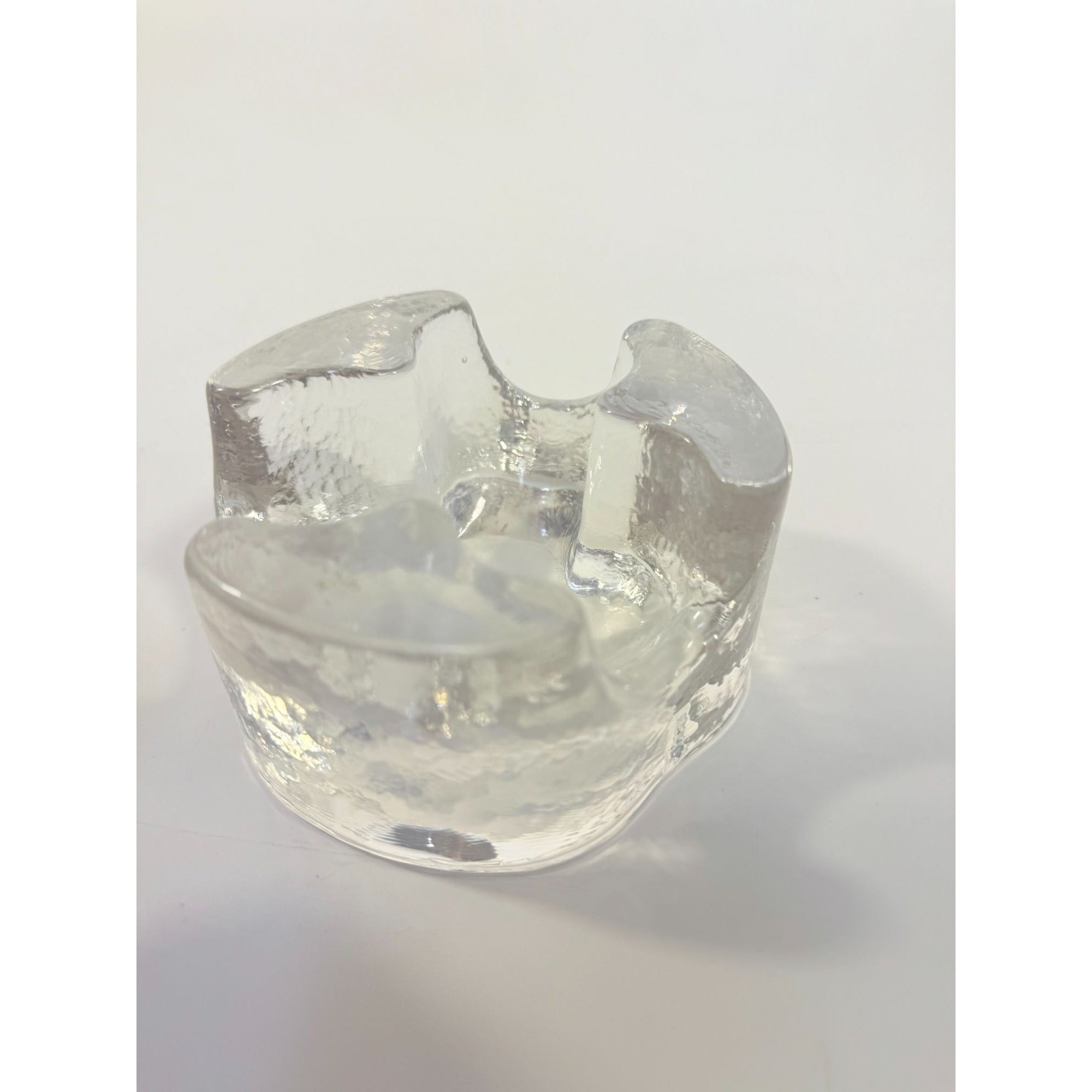 Votive Candle Holder Glasdesign Georg Shütte Handerbeit Vintage Mid Century German Scandanavian Heavy kunstvoll gestaltet