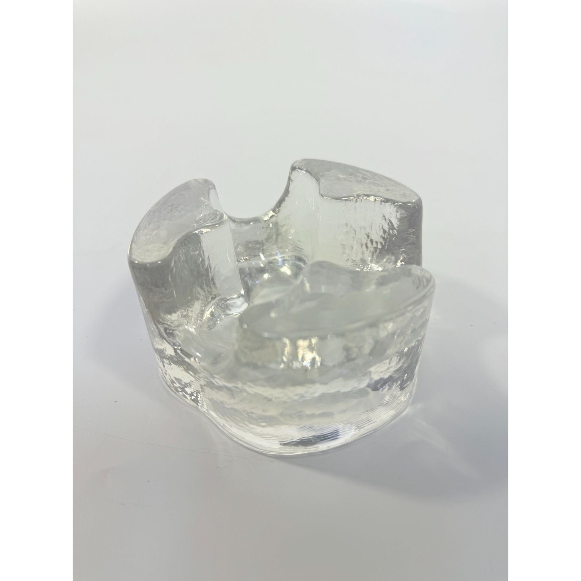 Votive Candle Holder Glasdesign Georg Shütte Handerbeit Vintage Mid Century German Scandanavian Heavy kunstvoll gestaltet