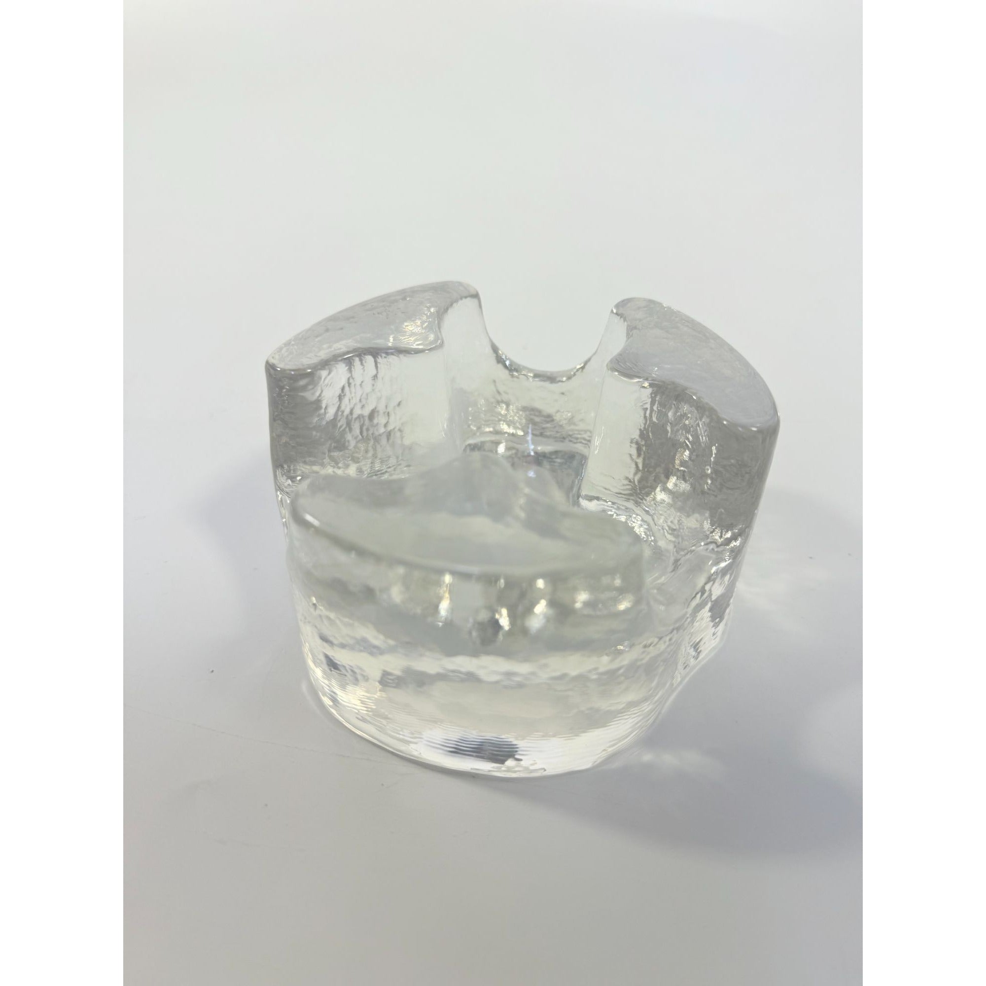 Votive Candle Holder Glasdesign Georg Shütte Handerbeit Vintage Mid Century German Scandanavian Heavy kunstvoll gestaltet