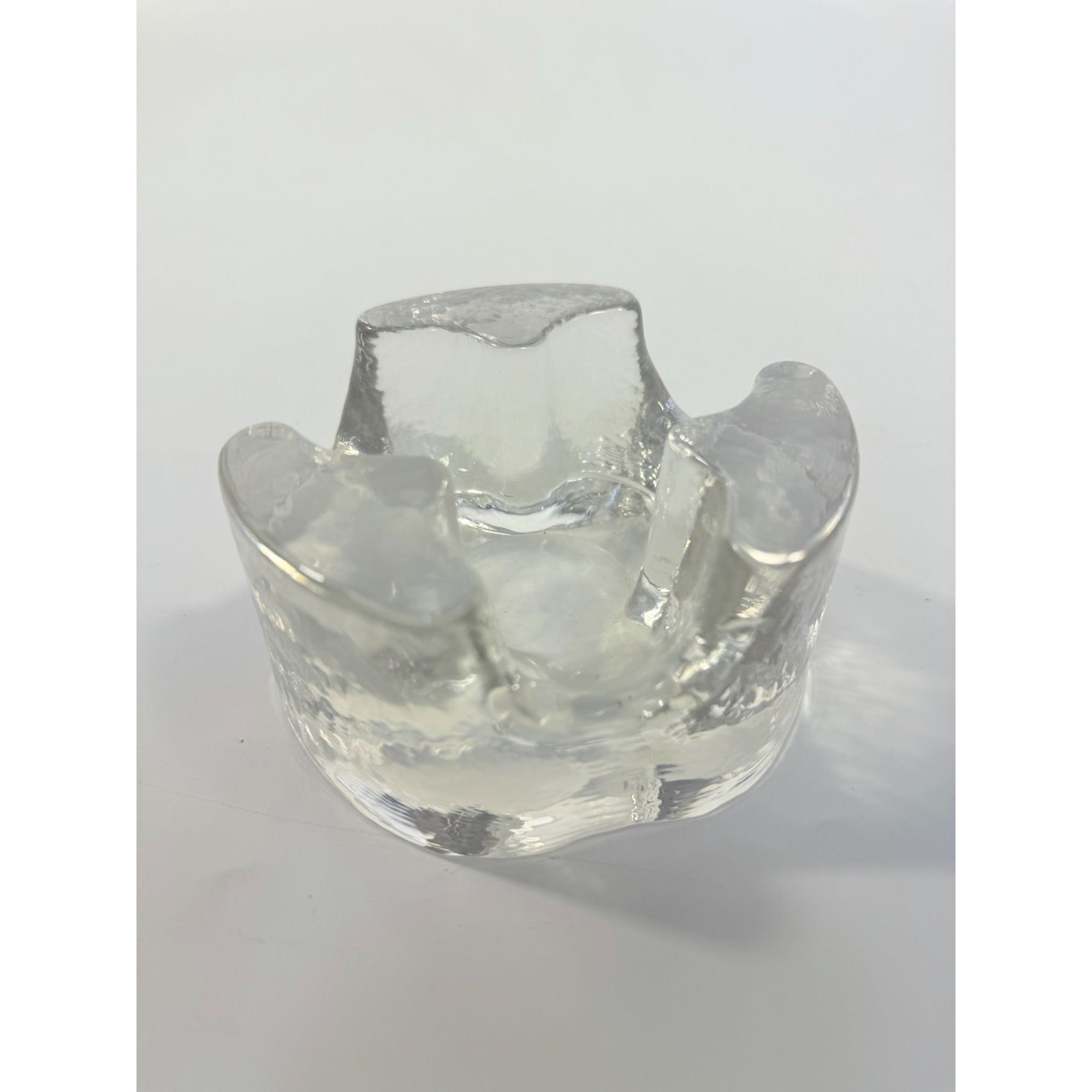 Votive Candle Holder Glasdesign Georg Shütte Handerbeit Vintage Mid Century German Scandanavian Heavy kunstvoll gestaltet