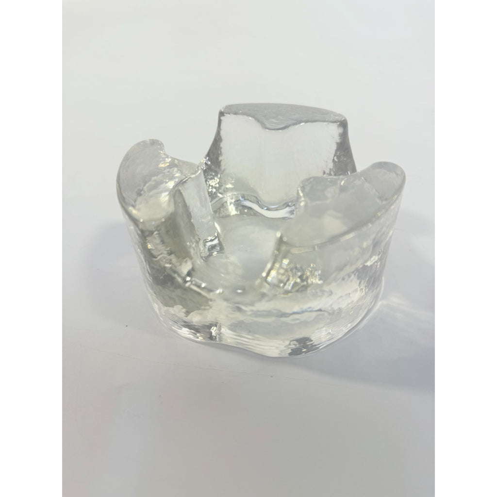 Votive Candle Holder Glasdesign Georg Shütte Handerbeit Vintage Mid Century German Scandanavian Heavy kunstvoll gestaltet