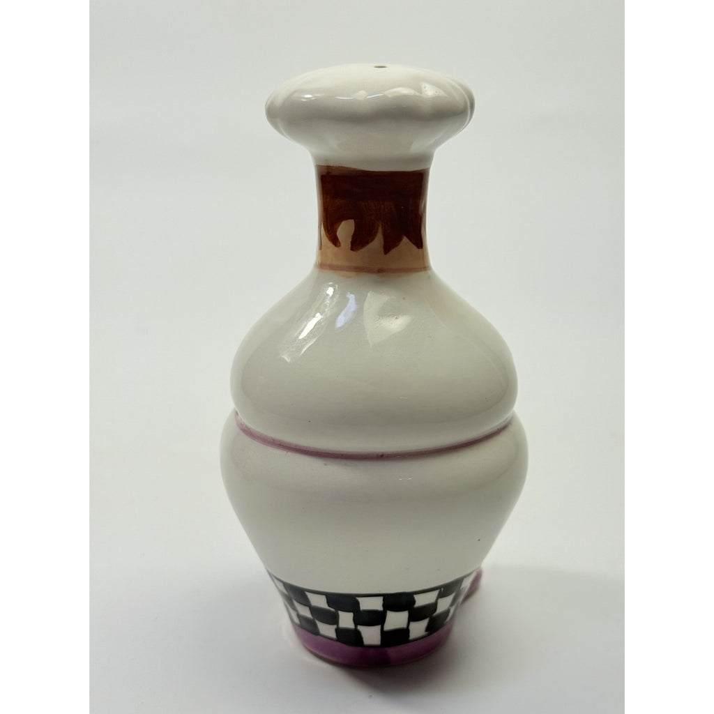 Salt and Pepper Shakers Mr and Mrs Chef Hand Painted Vintage Porcelain Ceramic Large Collectible Kitchen Tools Utensils
