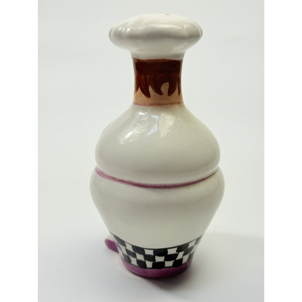 Salt and Pepper Shakers Mr and Mrs Chef Hand Painted Vintage Porcelain Ceramic Large Collectible Kitchen Tools Utensils