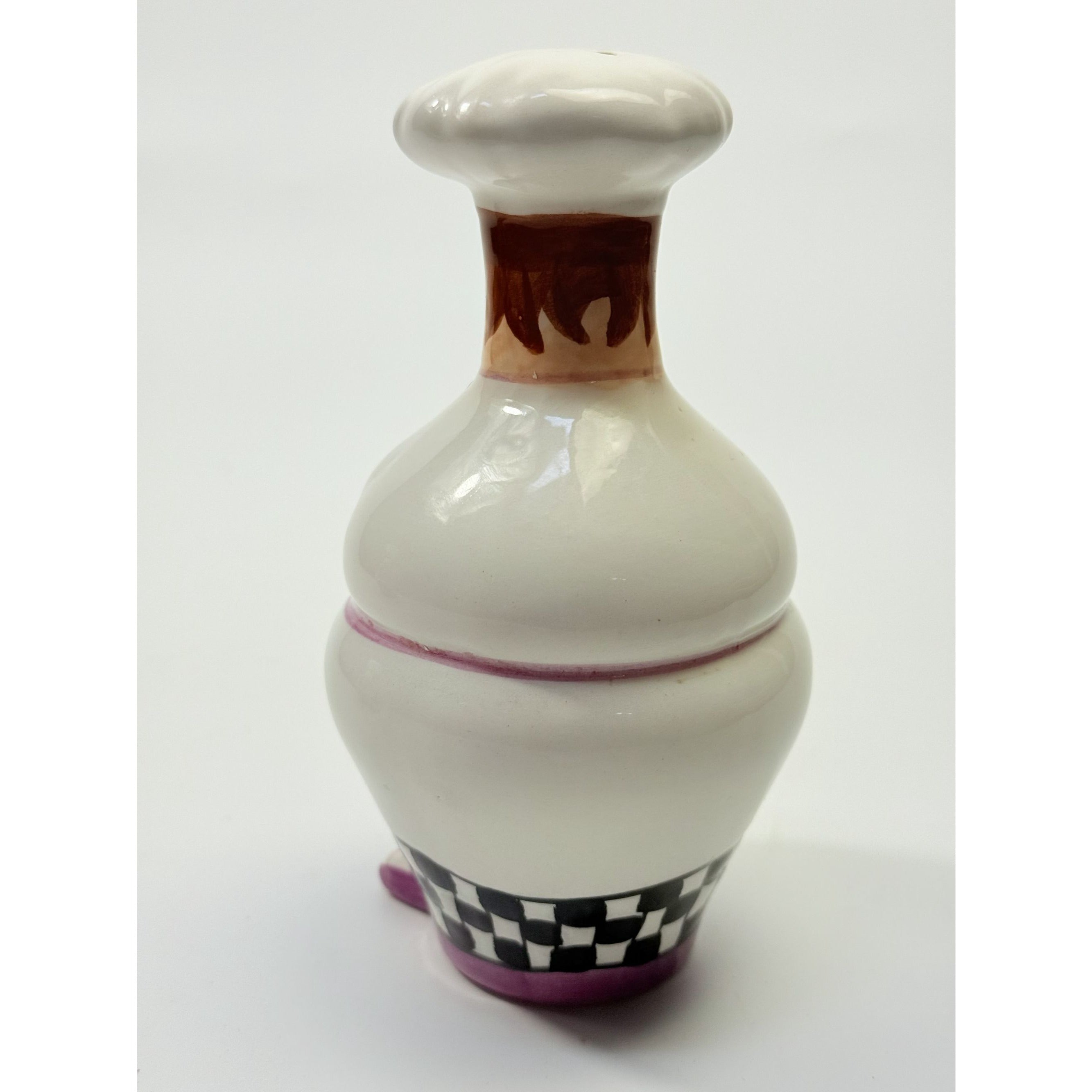 Salt and Pepper Shakers Mr and Mrs Chef Hand Painted Vintage Porcelain Ceramic Large Collectible Kitchen Tools Utensils