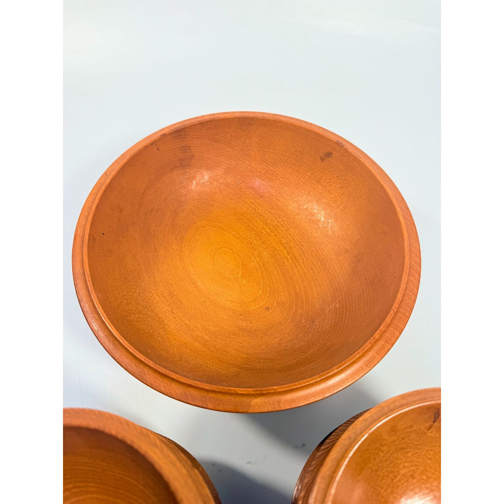 Teak Wood and Chrome Salad Bowl Set Hellerware Mid Century Vintage Retro Collectible Large Wood Salad Bowl 6 Individual Bowls