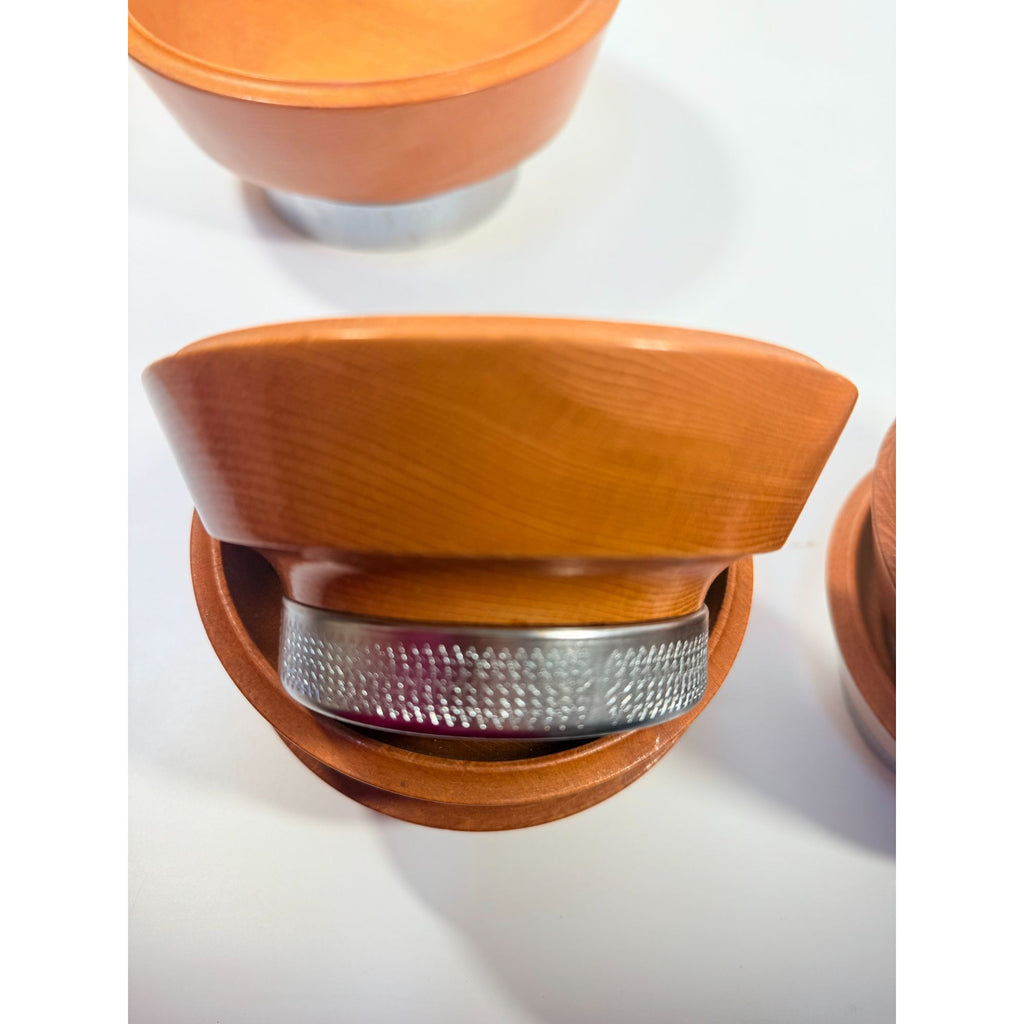 Teak Wood and Chrome Salad Bowl Set Hellerware Mid Century Vintage Retro Collectible Large Wood Salad Bowl 6 Individual Bowls