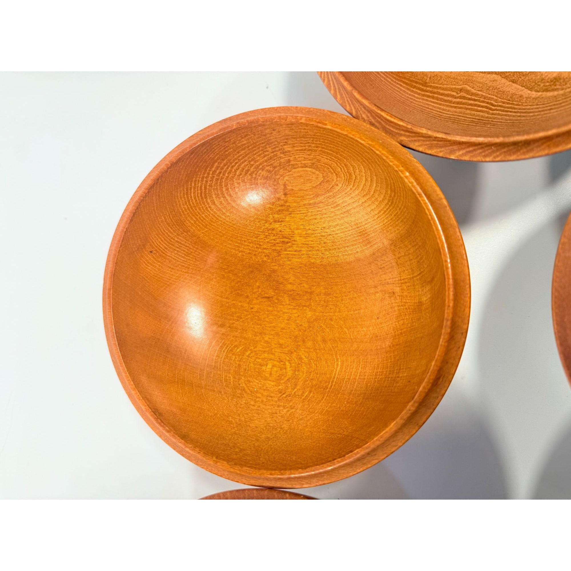 Teak Wood and Chrome Salad Bowl Set Hellerware Mid Century Vintage Retro Collectible Large Wood Salad Bowl 6 Individual Bowls