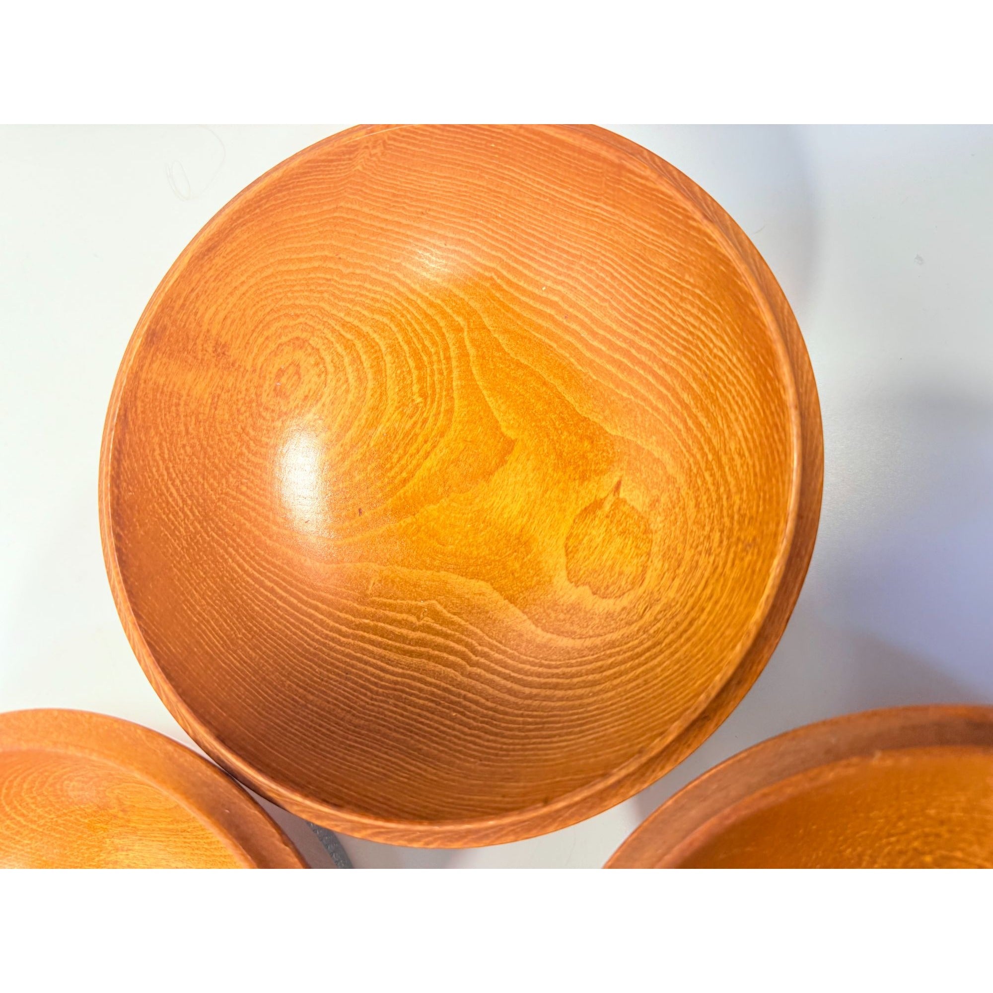 Teak Wood and Chrome Salad Bowl Set Hellerware Mid Century Vintage Retro Collectible Large Wood Salad Bowl 6 Individual Bowls