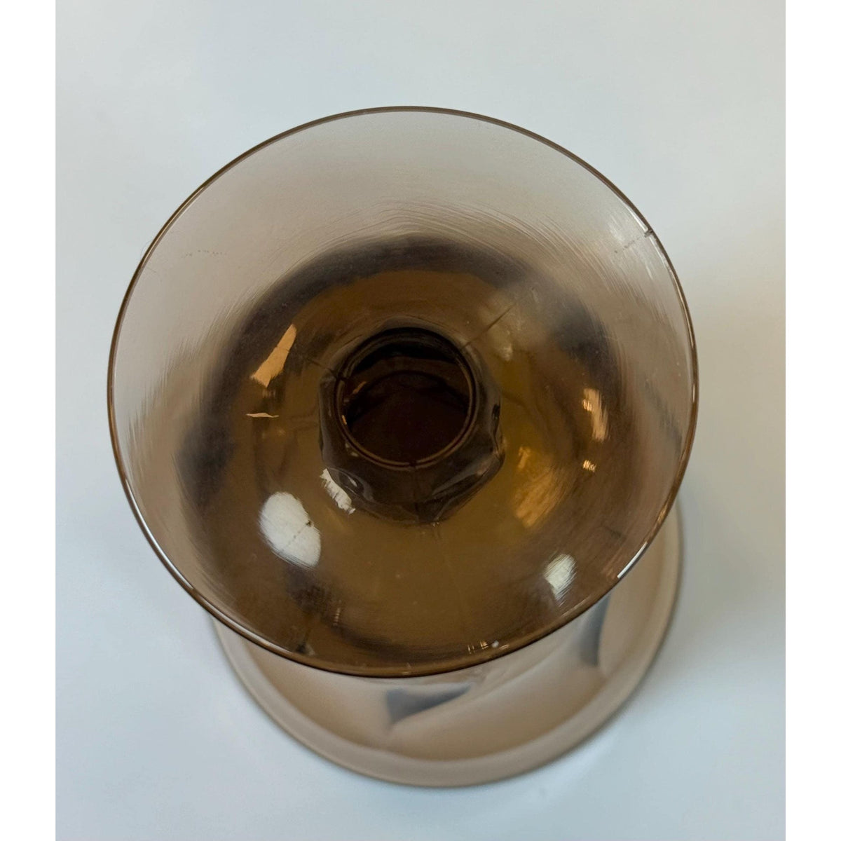 Footed Ice Tea Glassware Fostoria Jamestown Brown Amber Drinking Glass Set 4 Replacement Barware Drinkware Mid Century Retro Vintage Hostess