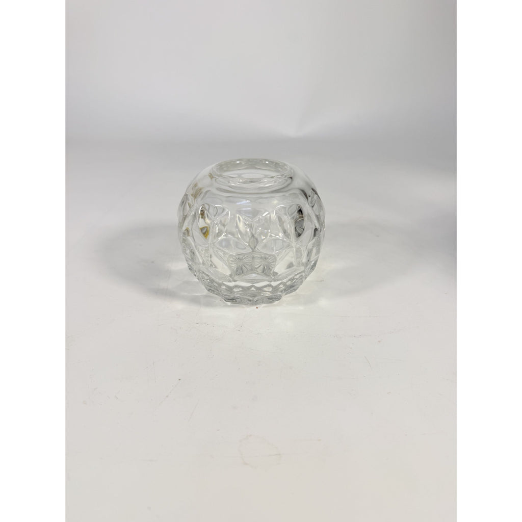 Fairy Lamp Fostoria American Cubist Votive Candle Holder Tea Light 1 Piece Rare Collectible Home Decor Decorative Accent