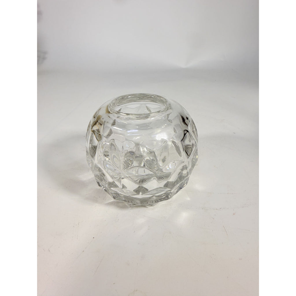 Fairy Lamp Fostoria American Cubist Votive Candle Holder Tea Light 1 Piece Rare Collectible Home Decor Decorative Accent
