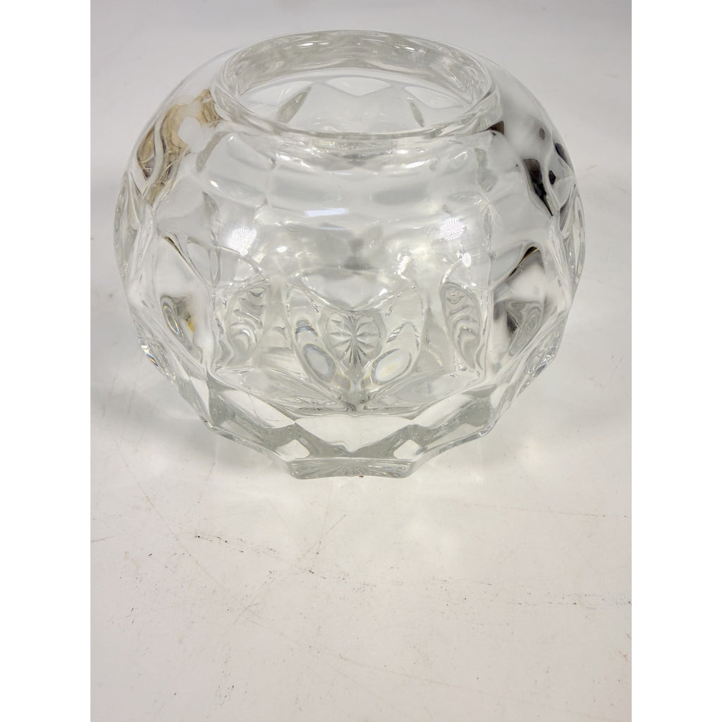 Fairy Lamp Fostoria American Cubist Votive Candle Holder Tea Light 1 Piece Rare Collectible Home Decor Decorative Accent
