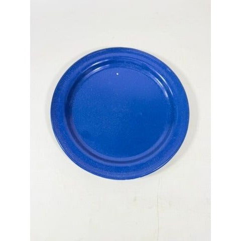 Enamel Plates Set 2 Blue Spatter Graniteware Camping Replacement Vintage Farmhouse Primitive