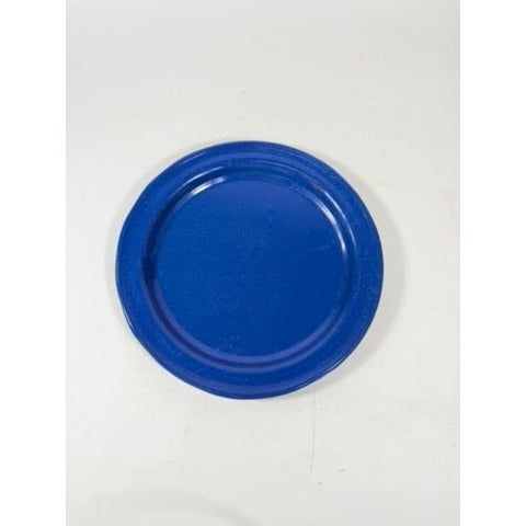 Enamel Plates Set 2 Blue Spatter Graniteware Camping Replacement Vintage Farmhouse Primitive