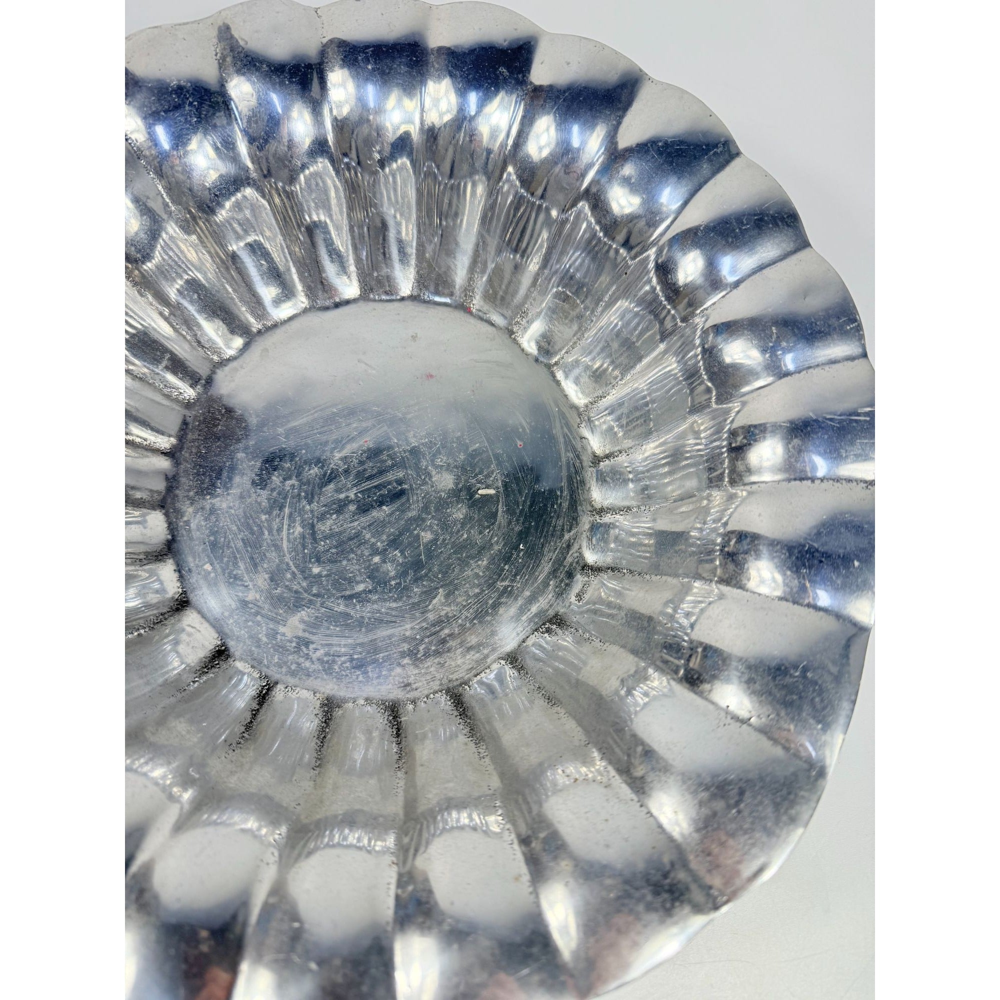 Pewter Bowl Silver Large Fruit Serving Holland Boone Shell Scalloped Round Replacement Dishes Holiday Party Wedding Gift Traditional Home