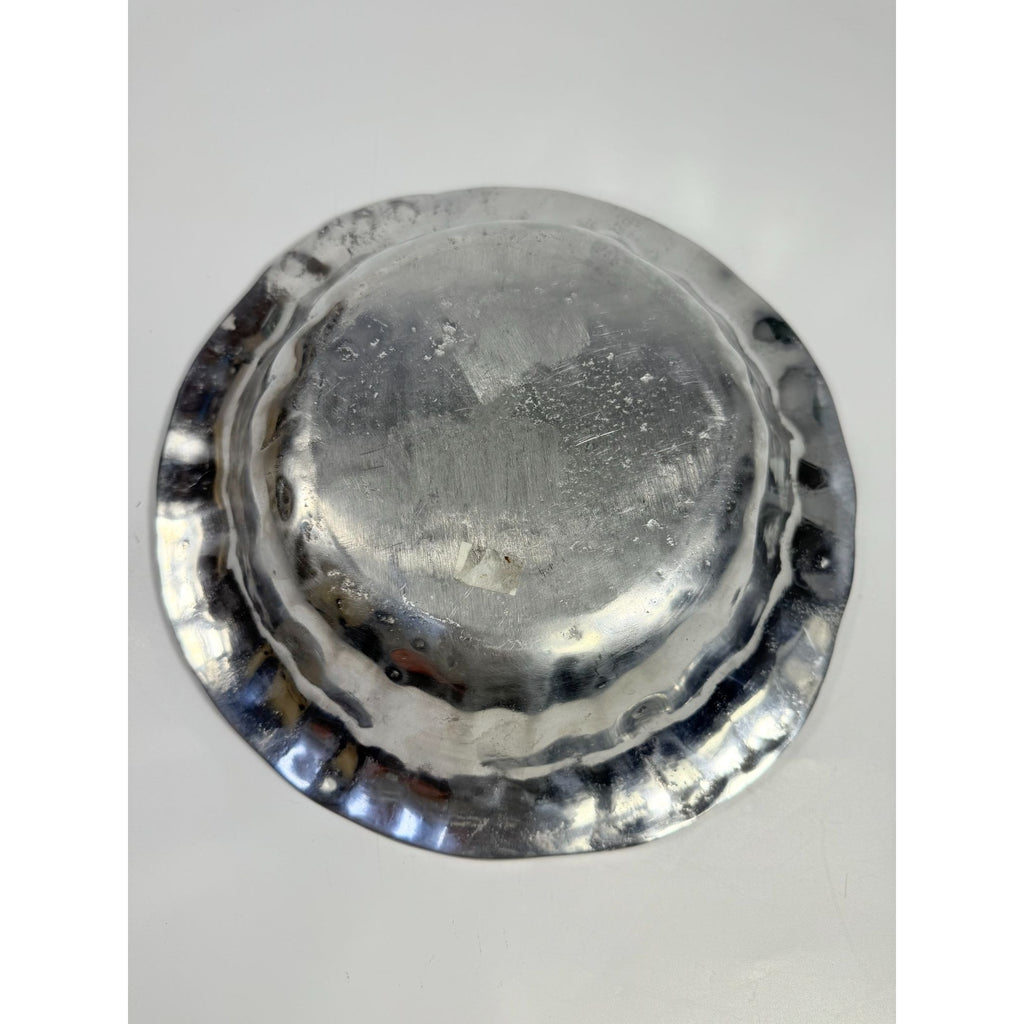 Pewter Bowl Silver Large Fruit Serving Holland Boone Shell Scalloped Round Replacement Dishes Holiday Party Wedding Gift Traditional Home