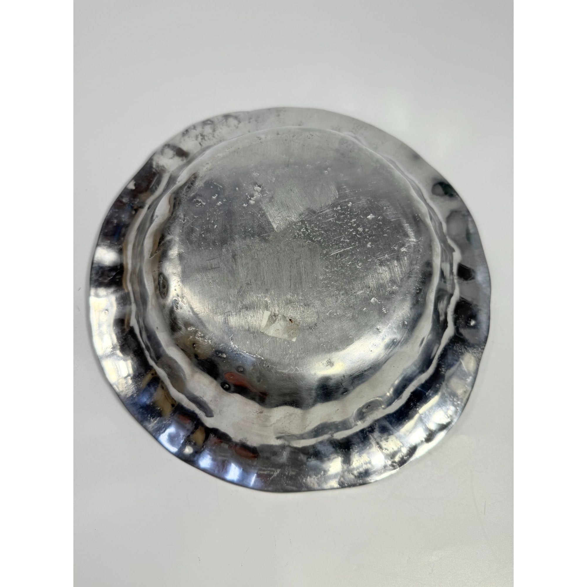 Pewter Bowl Silver Large Fruit Serving Holland Boone Shell Scalloped Round Replacement Dishes Holiday Party Wedding Gift Traditional Home