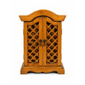 Wood Musical Jewelry Box Royal Sealy Japan Lattice Doors Table top Dresser Boudior Storage Holder Cabinet Music Box