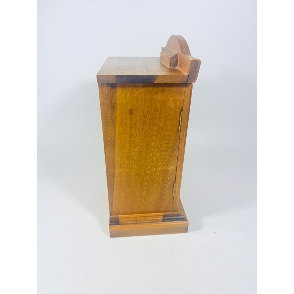 Wood Musical Jewelry Box Royal Sealy Japan Lattice Doors Table top Dresser Boudior Storage Holder Cabinet Music Box