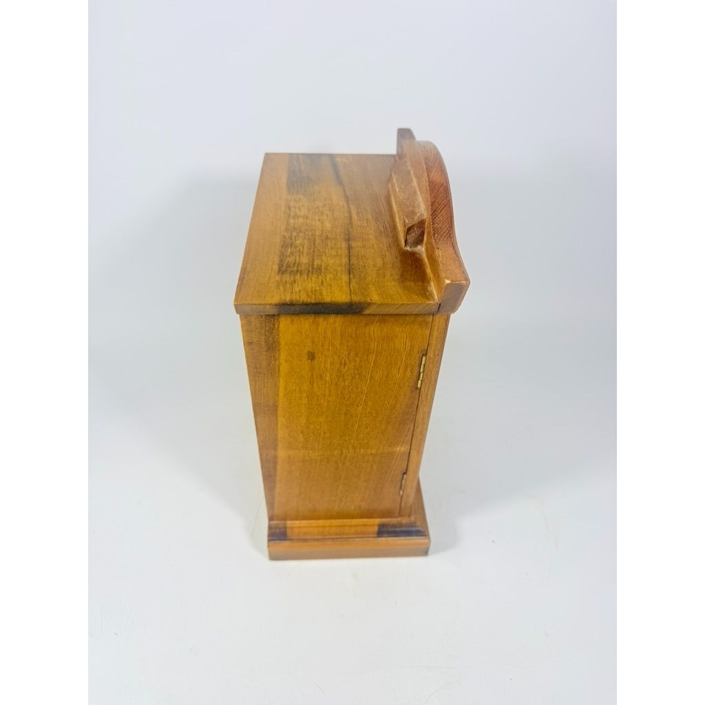 Wood Musical Jewelry Box Royal Sealy Japan Lattice Doors Table top Dresser Boudior Storage Holder Cabinet Music Box
